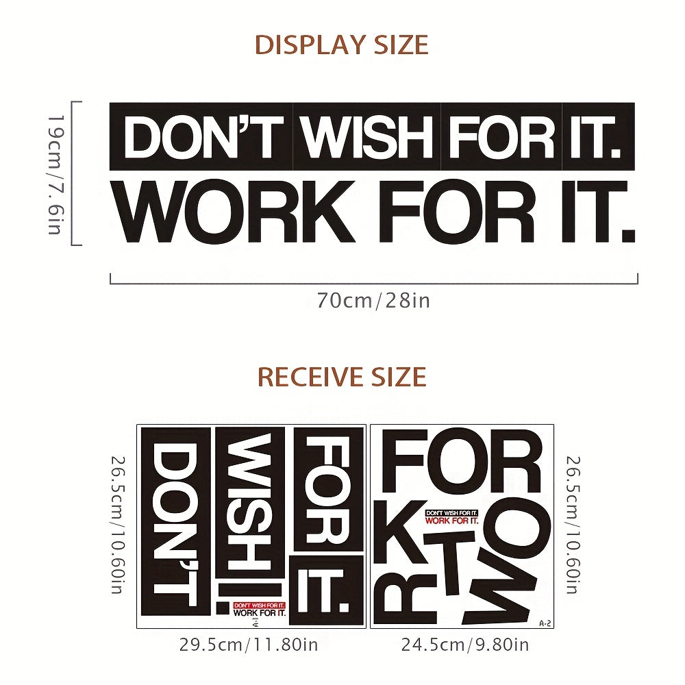 Inspire Decals ™  Don´t wish for it, work for it.