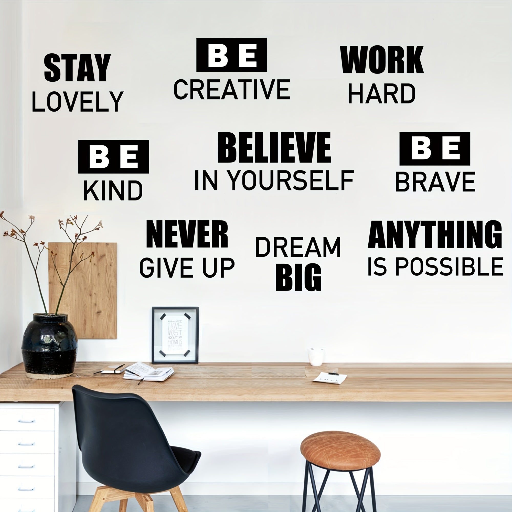 Inspire Decals ™  Be Creative, Stay Lovely, Work Hard, Be Kind...